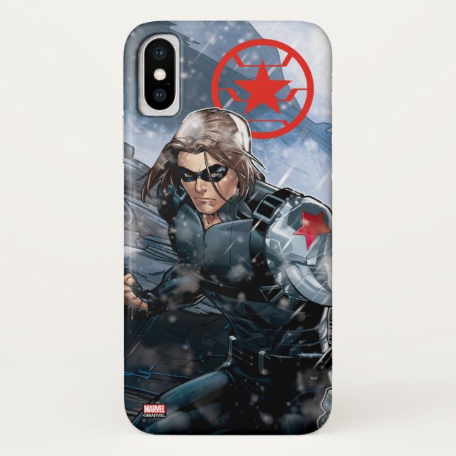 Avengers Classics | Winter Soldier In Snow Case-Mate iPhone Case (Back)