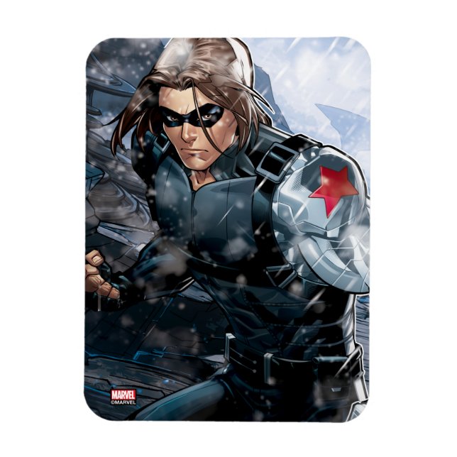 Avengers Classics | Winter Soldier In Snow Magnet (Vertical)