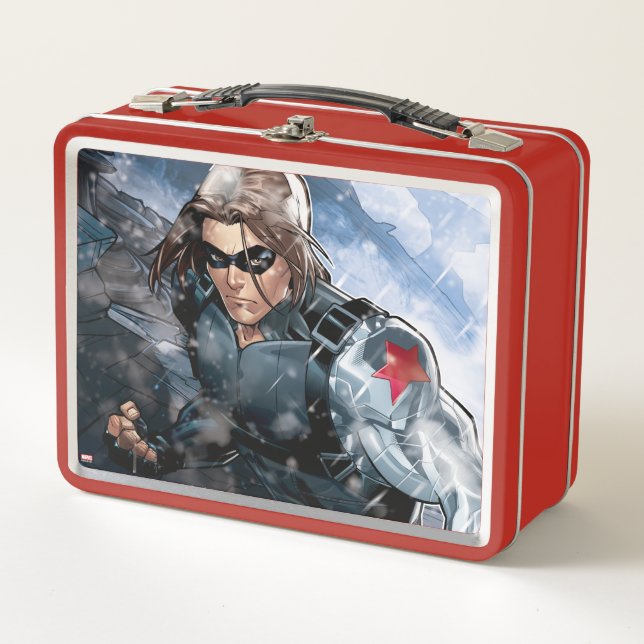 Avengers Classics | Winter Soldier In Snow Metal Lunch Box (Front)