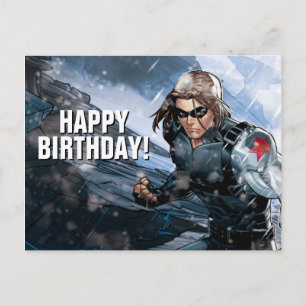 Avengers Classics Winter Soldier In Snow Postcard