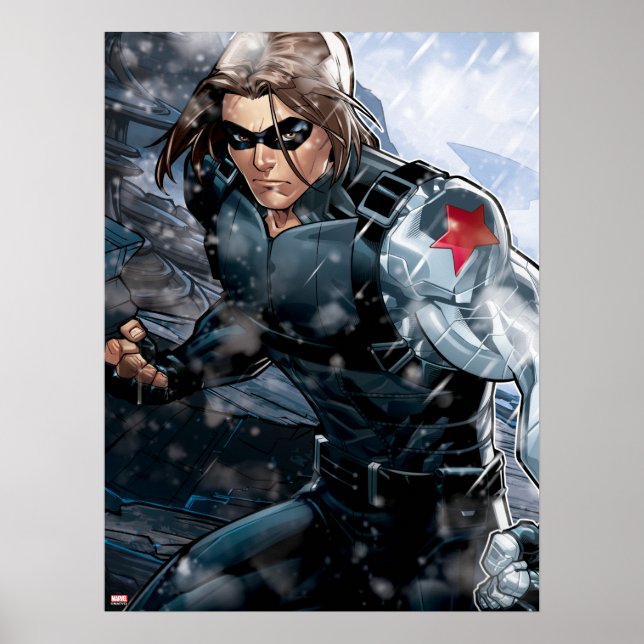 Avengers Classics | Winter Soldier In Snow Poster (Front)