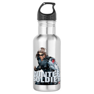 Avengers Classics   Winter Soldier In Snow Stainless Steel Water Bottle