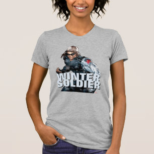 Avengers Classics Winter Soldier In Snow T-Shirt