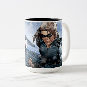 Avengers Classics   Winter Soldier In Snow Two-Tone Coffee Mug