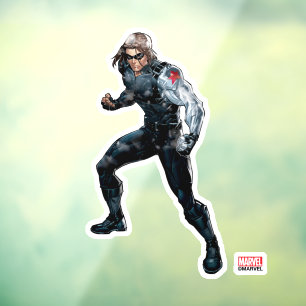 Avengers Classics Winter Soldier In Snow Window Cling
