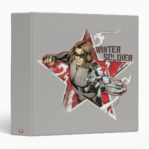 Avengers Classics   Winter Soldier Star Graphic 3 Ring Binder
