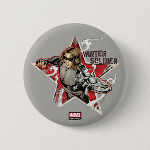 Avengers Classics   Winter Soldier Star Graphic Button