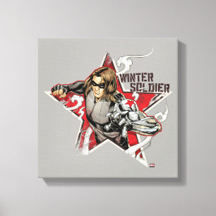 Avengers Classics   Winter Soldier Star Graphic Canvas Print