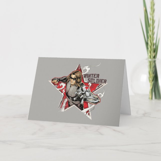 Avengers Classics | Winter Soldier Star Graphic Card (Front)
