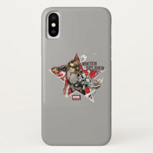 Avengers Classics Winter Soldier Star Graphic iPhone X Case