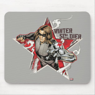 Avengers Classics   Winter Soldier Star Graphic Mouse Pad