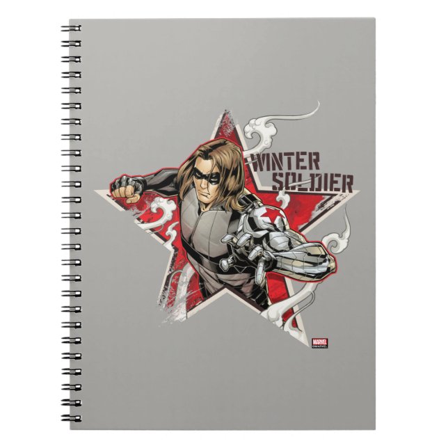 Avengers Classics | Winter Soldier Star Graphic Notebook (Front)