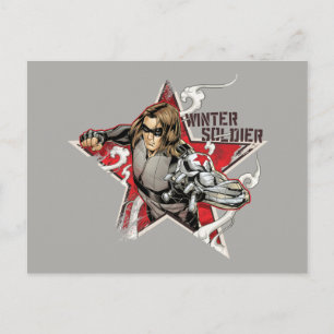 Avengers Classics Winter Soldier Star Graphic Postcard