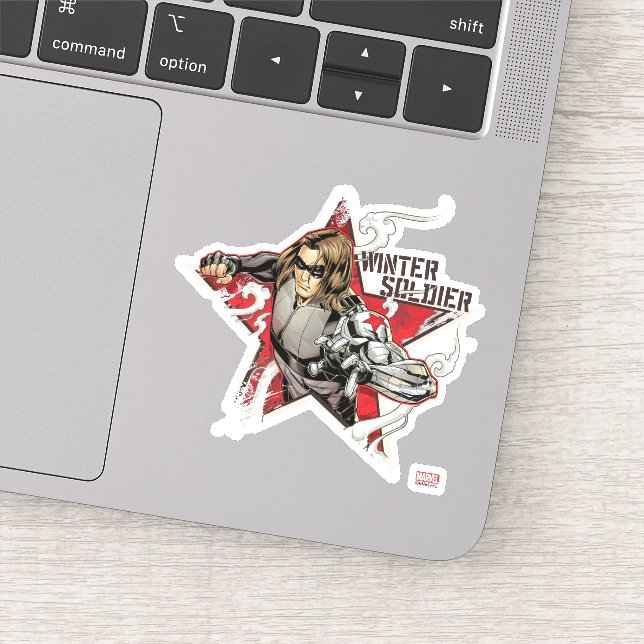 Avengers Classics | Winter Soldier Star Graphic Sticker (Detail)