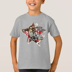 Avengers Classics Winter Soldier Star Graphic T-Shirt