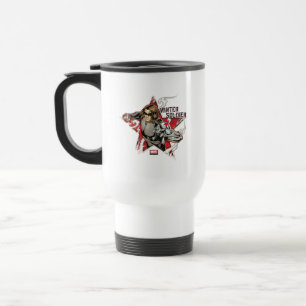 Avengers Classics   Winter Soldier Star Graphic Travel Mug