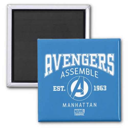 Avengers Collegiate Logo Avengers Magnet