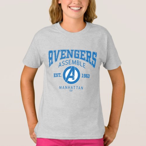 Avengers Collegiate Logo Avengers T_Shirt