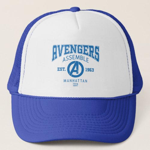 Avengers Collegiate Logo Avengers Trucker Hat