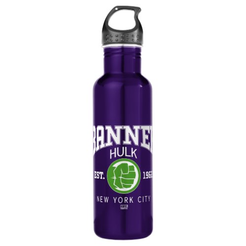 Avengers Collegiate Logo Banner Hulk Stainless Steel Water Bottle