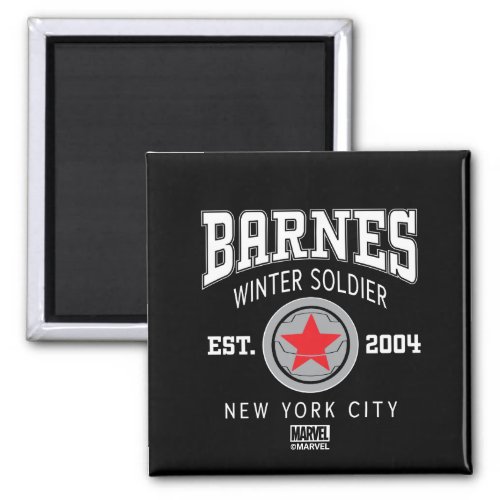Avengers Collegiate Logo Barnes Winter Soldier Magnet