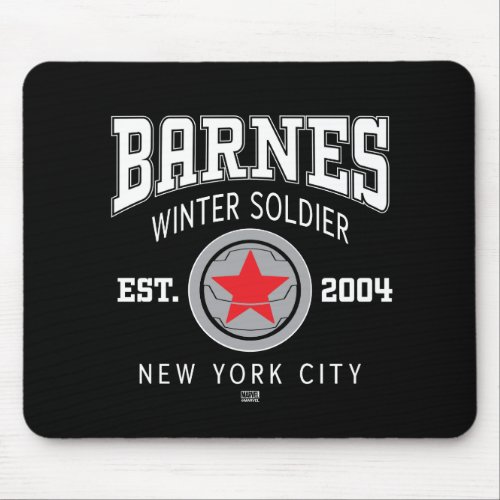 Avengers Collegiate Logo Barnes Winter Soldier Mouse Pad