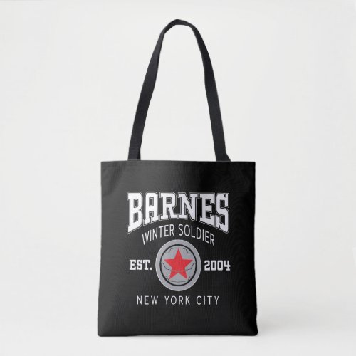 Avengers Collegiate Logo Barnes Winter Soldier Tote Bag
