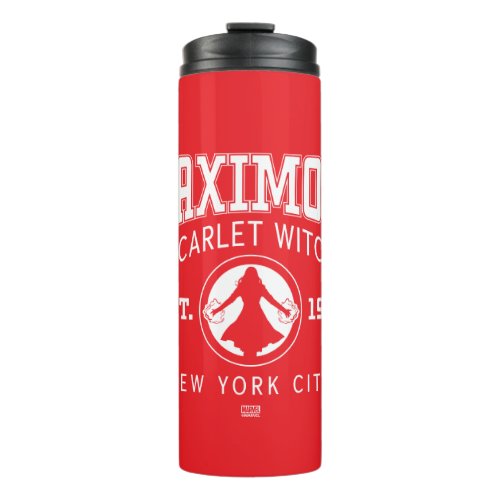 Avengers Collegiate Logo Maximoff Scarlet Witch Thermal Tumbler