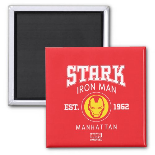 Avengers Collegiate Logo Stark Iron Man Magnet