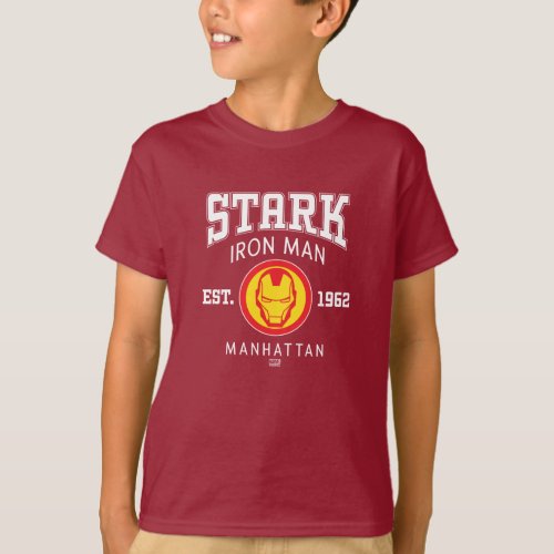 Avengers Collegiate Logo Stark Iron Man T_Shirt