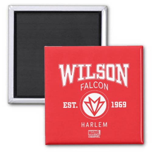 Avengers Collegiate Logo Wilson Falcon Magnet