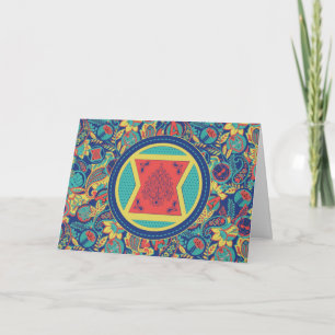 Avengers   Colorful Paisley Black Widow Logo Card