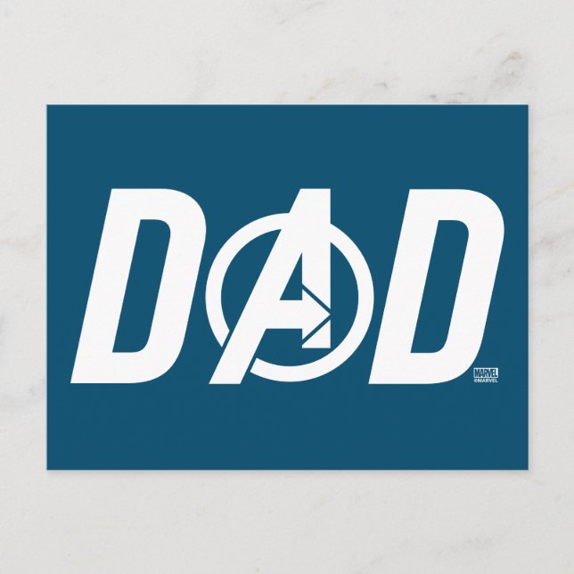 Avengers Dad Postcard (Front)