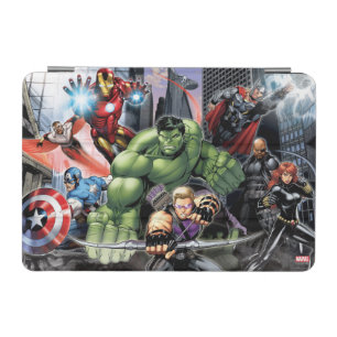 Avengers Defending City iPad Mini Cover