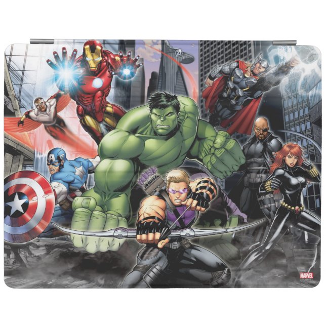 Avengers Defending City iPad Smart Cover (Horizontal)