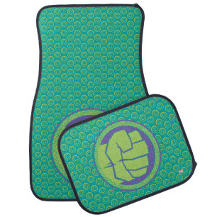 Avengers Dotted Hulk Logo Car Floor Mat