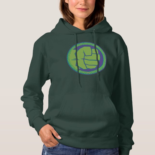 Avengers | Dotted Hulk Logo Hoodie (Front)