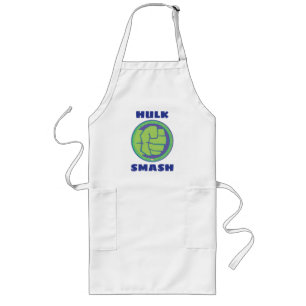 Avengers Dotted Hulk Logo Long Apron