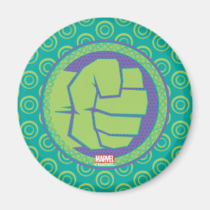 Avengers Dotted Hulk Logo Magnet