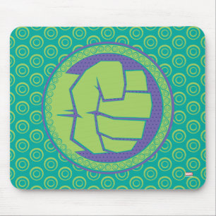 Avengers   Dotted Hulk Logo Mouse Pad
