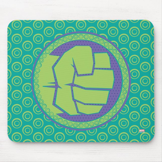 Avengers | Dotted Hulk Logo Mouse Pad (Front)