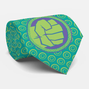 Avengers   Dotted Hulk Logo Neck Tie