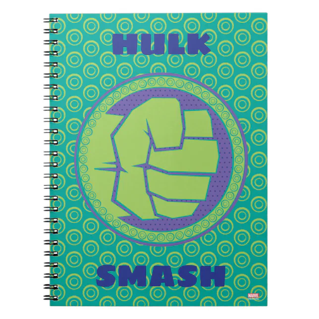 Avengers | Dotted Hulk Logo Notebook | Zazzle
