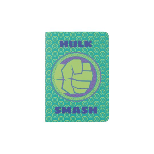 Avengers | Dotted Hulk Logo Passport Holder | Zazzle.com