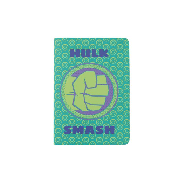 Avengers | Dotted Hulk Logo Passport Holder (Front)