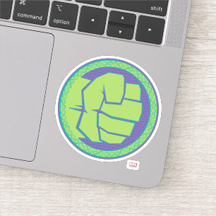 Avengers   Dotted Hulk Logo Sticker