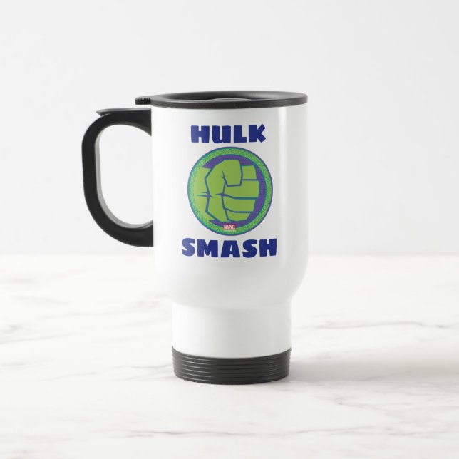 Avengers | Dotted Hulk Logo Travel Mug (Left)