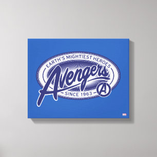 Avengers   Earth's Mightiest Heroes Avengers Badge Canvas Print