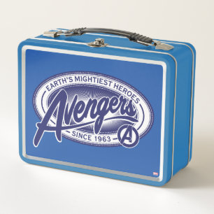 Avengers Earth's Mightiest Heroes Avengers Badge Metal Lunch Box