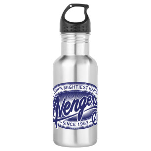 Avengers   Earth's Mightiest Heroes Avengers Badge Stainless Steel Water Bottle